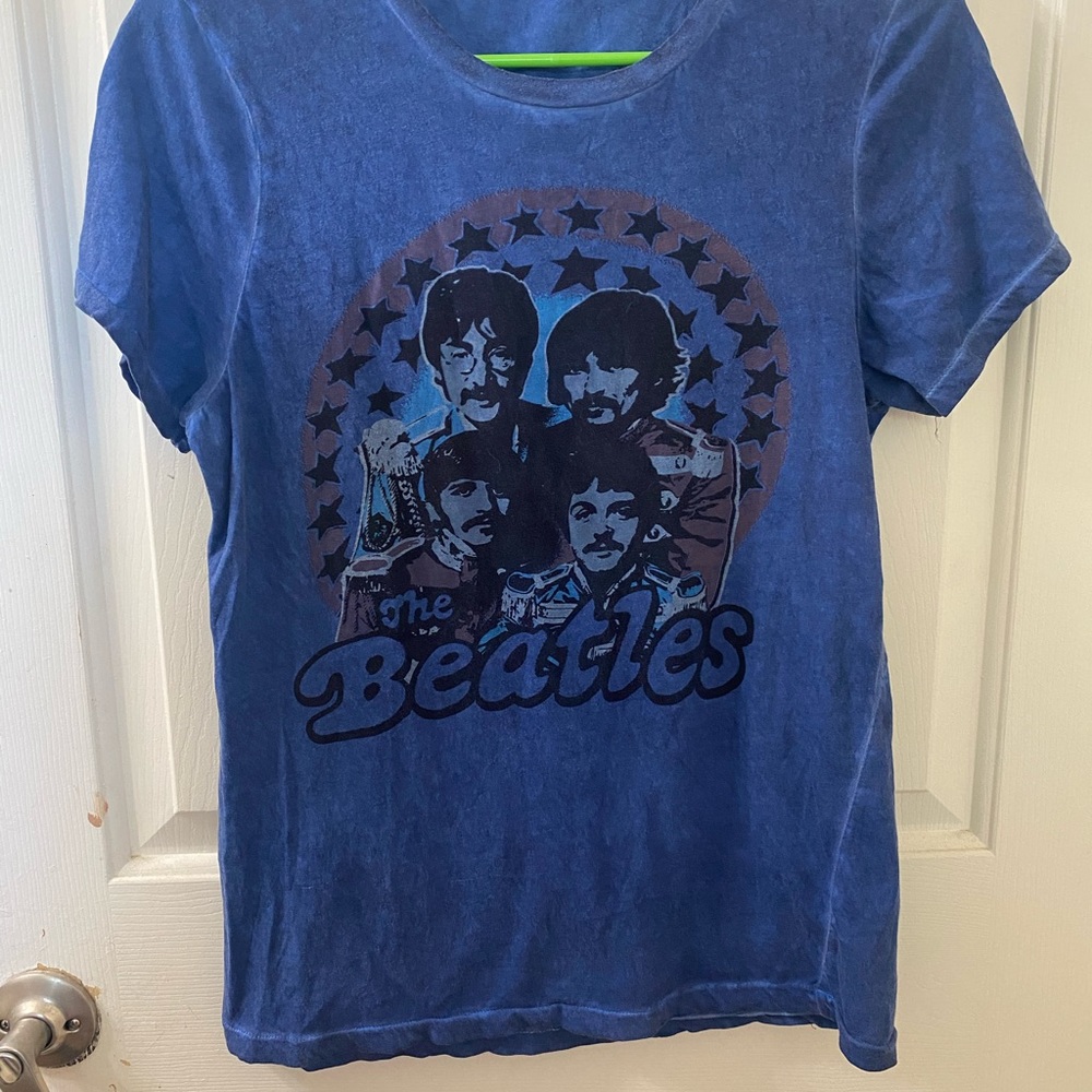 Beatles Sgt. Pepper Era T Shirt Blue Tye Dye